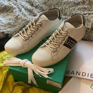 Leather Crown Iconic Stud Low Top Sneaker